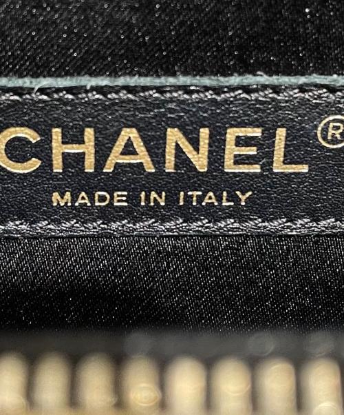 CHANEL（シャネル）CHANEL (シャネル) ココマークチェーントートバッグ/マトラッセ/GST/キャビアスキン/ゴールド金具 ブラックの古着・服飾アイテム