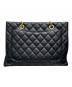 CHANEL (シャネル) ココマークチェーントートバッグ/マトラッセ/GST/キャビアスキン/ゴールド金具 ブラック：500000円