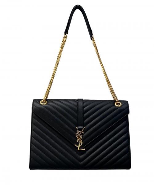 Saint Laurent Paris（サンローランパリ）Saint Laurent Paris (サンローランパリ) エンベロープ チェーンウォレット ブラック サイズ:-の古着・服飾アイテム