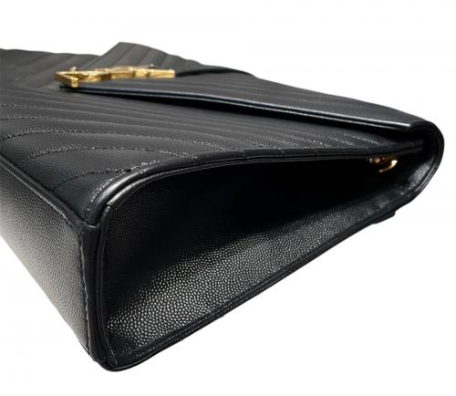 Saint Laurent Paris（サンローランパリ）Saint Laurent Paris (サンローランパリ) エンベロープ チェーンウォレット ブラック サイズ:-の古着・服飾アイテム