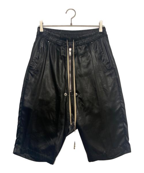 RICK OWENS（リックオウエンス）RICK OWENS (リックオウエンス) BELA PODS ( ベラ ポッズ ) ハーフ パンツ ブラック サイズ:46の古着・服飾アイテム