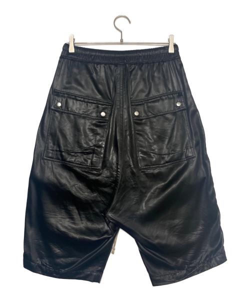 RICK OWENS（リックオウエンス）RICK OWENS (リックオウエンス) BELA PODS ( ベラ ポッズ ) ハーフ パンツ ブラック サイズ:46の古着・服飾アイテム