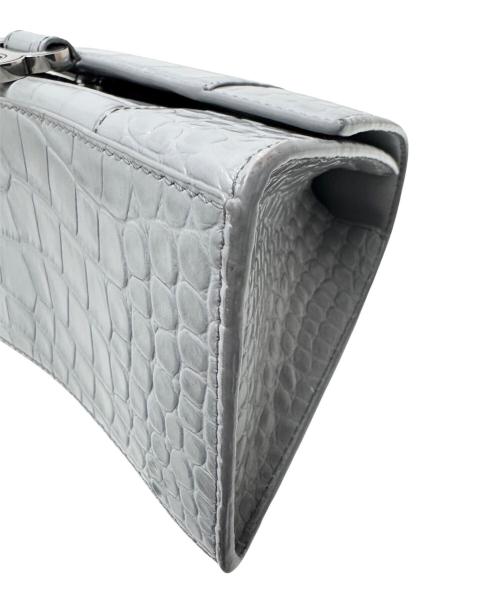 BALENCIAGA（バレンシアガ）BALENCIAGA (バレンシアガ) クロコ型押し 2WAYショルダーバッグ グレー サイズ:small/スモールの古着・服飾アイテム