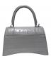 BALENCIAGA (バレンシアガ) クロコ型押し 2WAYショルダーバッグ グレー サイズ:small/スモール：130000円