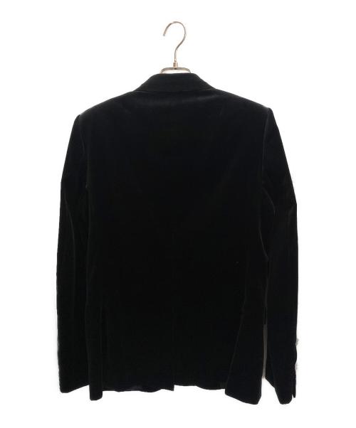 Saint Laurent Paris（サンローランパリ）Saint Laurent Paris (サンローランパリ) 2Bベロアテーラードジャケット ブラック サイズ:48の古着・服飾アイテム