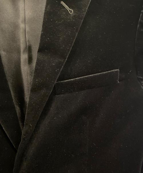 Saint Laurent Paris（サンローランパリ）Saint Laurent Paris (サンローランパリ) 2Bベロアテーラードジャケット ブラック サイズ:48の古着・服飾アイテム