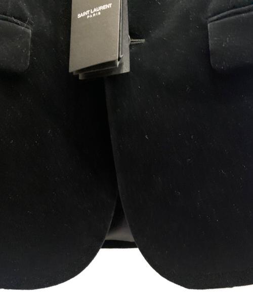 Saint Laurent Paris（サンローランパリ）Saint Laurent Paris (サンローランパリ) 2Bベロアテーラードジャケット ブラック サイズ:48の古着・服飾アイテム
