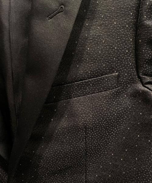 Saint Laurent Paris（サンローランパリ）Saint Laurent Paris (サンローランパリ) スモーキングドットテーラードジャケット ブラック サイズ:44の古着・服飾アイテム