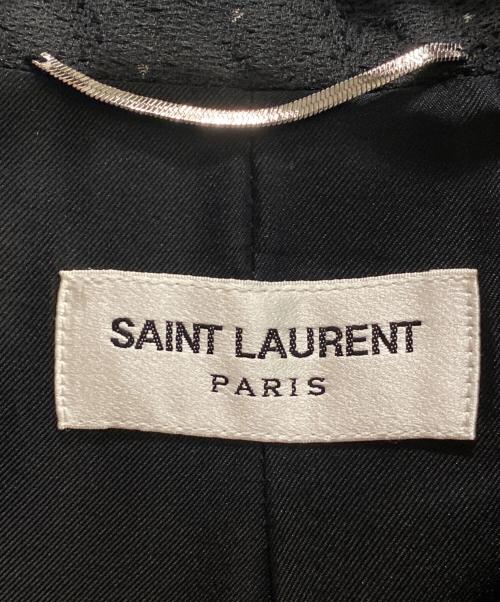 Saint Laurent Paris（サンローランパリ）Saint Laurent Paris (サンローランパリ) スモーキングドットテーラードジャケット ブラック サイズ:44の古着・服飾アイテム