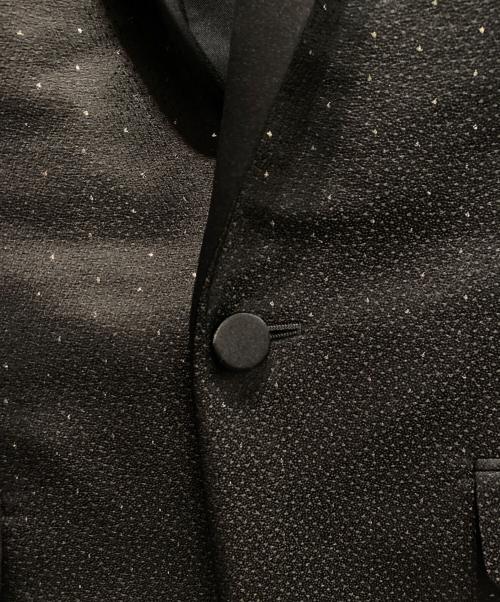 Saint Laurent Paris（サンローランパリ）Saint Laurent Paris (サンローランパリ) スモーキングドットテーラードジャケット ブラック サイズ:44の古着・服飾アイテム