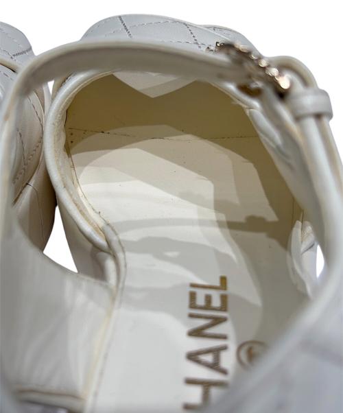 CHANEL（シャネル）CHANEL (シャネル) ココマークウェッジソールサンダル アイボリー サイズ:36Ｃの古着・服飾アイテム