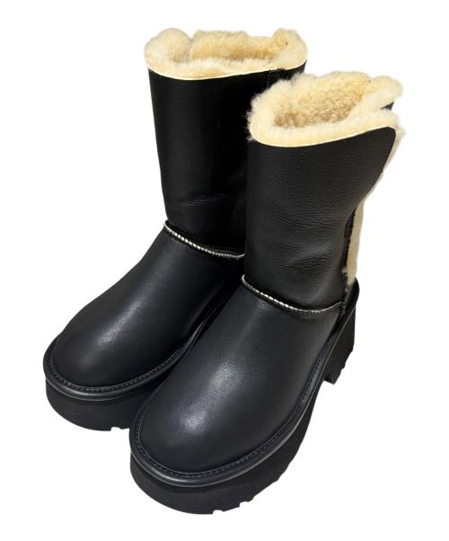 UGG（アグ）UGG (アグ) Esmee Leather Boot/エスミーレザーブーツ/1172590 ブラック サイズ:24cmの古着・服飾アイテム