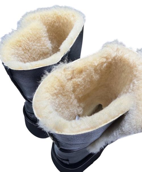 UGG（アグ）UGG (アグ) Esmee Leather Boot/エスミーレザーブーツ/1172590 ブラック サイズ:24cmの古着・服飾アイテム