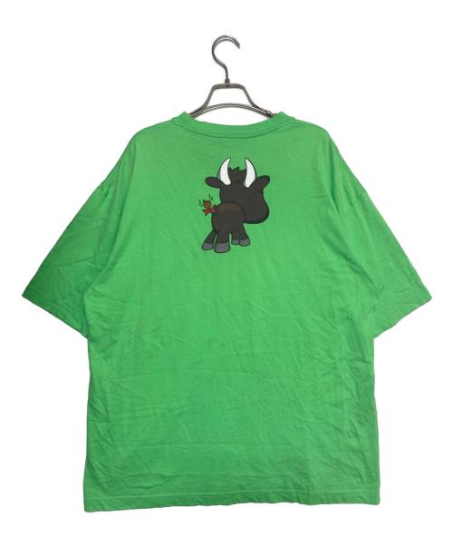 BALENCIAGA（バレンシアガ）BALENCIAGA (バレンシアガ) 牛プリントTシャツ グリーン サイズ:Mの古着・服飾アイテム