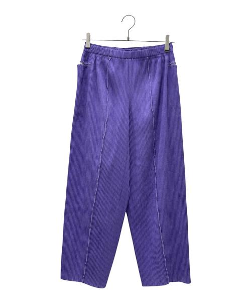 me ISSEY MIYAKE（ミーイッセイ ミヤケ）me ISSEY MIYAKE (ミーイッセイ ミヤケ) プリーツパンツ パープル サイズ:ーの古着・服飾アイテム