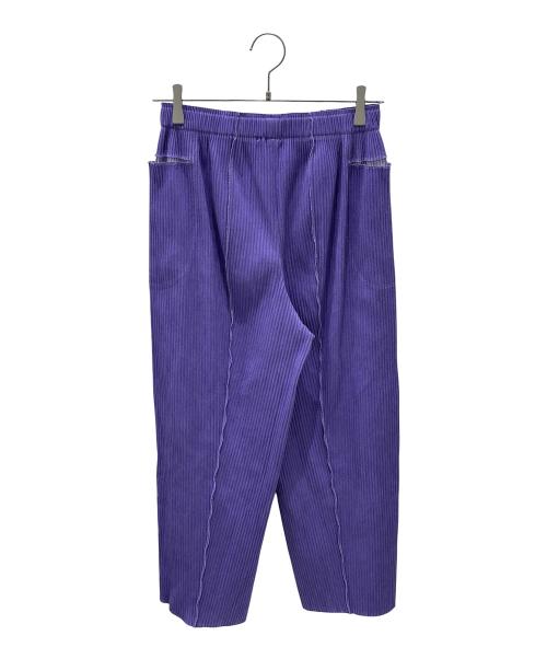 me ISSEY MIYAKE（ミーイッセイ ミヤケ）me ISSEY MIYAKE (ミーイッセイ ミヤケ) プリーツパンツ パープル サイズ:ーの古着・服飾アイテム