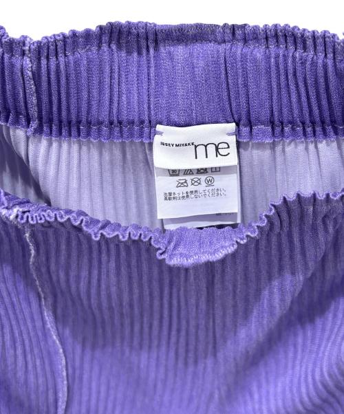 me ISSEY MIYAKE（ミーイッセイ ミヤケ）me ISSEY MIYAKE (ミーイッセイ ミヤケ) プリーツパンツ パープル サイズ:ーの古着・服飾アイテム