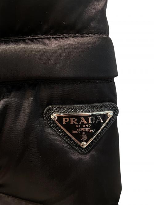 PRADA（プラダ）PRADA (プラダ) フォックスファーダウンコート ブラック サイズ:40の古着・服飾アイテム