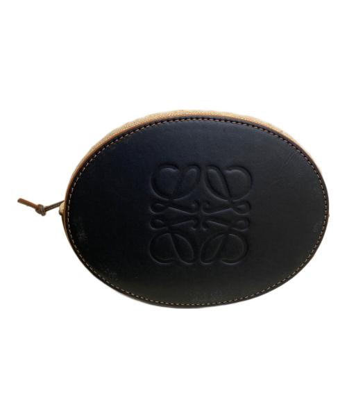 LOEWE（ロエベ）LOEWE (ロエベ) ゲートバケットバッグ ショルダーバッグ アナグラム ベージュ×ブラックの古着・服飾アイテム