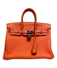 HERMES（エルメス）の古着「バーキン25/シルバー金具/トリヨンクレマンス/オレンジポピー/T刻印2015年」｜オレンジポピー