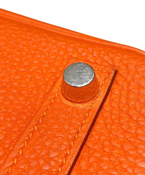 HERMES（エルメス）HERMES (エルメス) バーキン25/シルバー金具/トリヨンクレマンス/オレンジポピー/T刻印2015年 オレンジポピー サイズ:25の古着・服飾アイテム