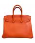 HERMES (エルメス) バーキン25/シルバー金具/トリヨンクレマンス/オレンジポピー/T刻印2015年 オレンジポピー サイズ:25：1500000円