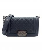 CHANELシャネル）の古着「Boy Chanel Chain Shoulder Bag/ボーイシャネル 20」｜ブラック