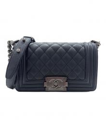 CHANEL（シャネル）の古着「Boy Chanel Chain Shoulder Bag/ボーイシャネル 20」｜ブラック