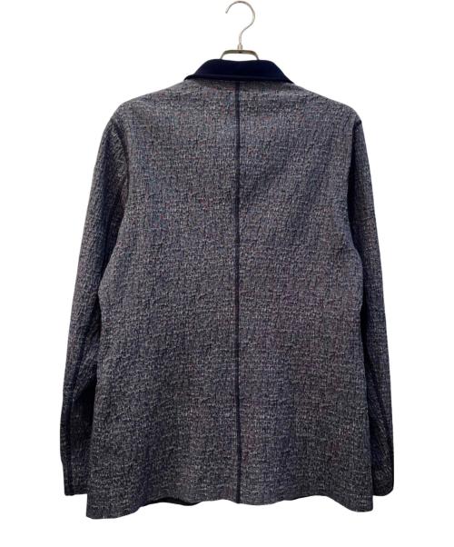 GIORGIO ARMANI（ジョルジオアルマーニ）GIORGIO ARMANI (ジョルジオアルマーニ) BECKHAM/ベッカム ニット襟サマージャケット ネイビー サイズ:50の古着・服飾アイテム