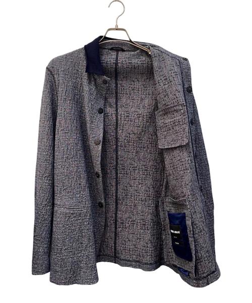GIORGIO ARMANI（ジョルジオアルマーニ）GIORGIO ARMANI (ジョルジオアルマーニ) BECKHAM/ベッカム ニット襟サマージャケット ネイビー サイズ:50の古着・服飾アイテム