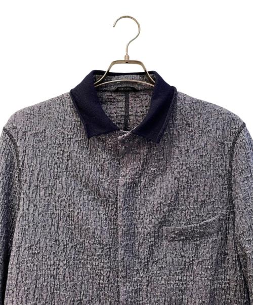 GIORGIO ARMANI（ジョルジオアルマーニ）GIORGIO ARMANI (ジョルジオアルマーニ) BECKHAM/ベッカム ニット襟サマージャケット ネイビー サイズ:50の古着・服飾アイテム