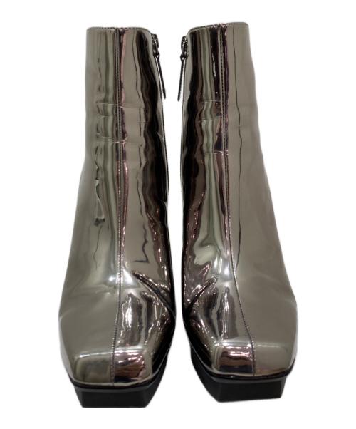 UNITED NUDE（ユナイテッドヌード）UNITED NUDE (ユナイテッドヌード) GLAM SQUARE BOOT シルバー サイズ:40の古着・服飾アイテム