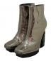 UNITED NUDE（ユナイテッドヌード）の古着「GLAM SQUARE BOOT」｜シルバー