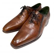 Berluti（ベルルッティ）の古着「スカーズ デムジュール カリグラフィドレスシューズ」｜ブラウン
