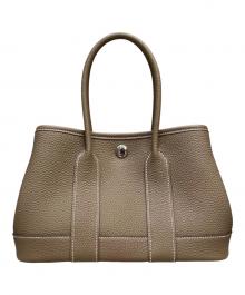 HERMES（エルメス）の古着「Neo Garden/ネオガーデンパーティ 23/シルバー金具/トゴ/エトゥープ」｜エトゥープ×シルバー金具