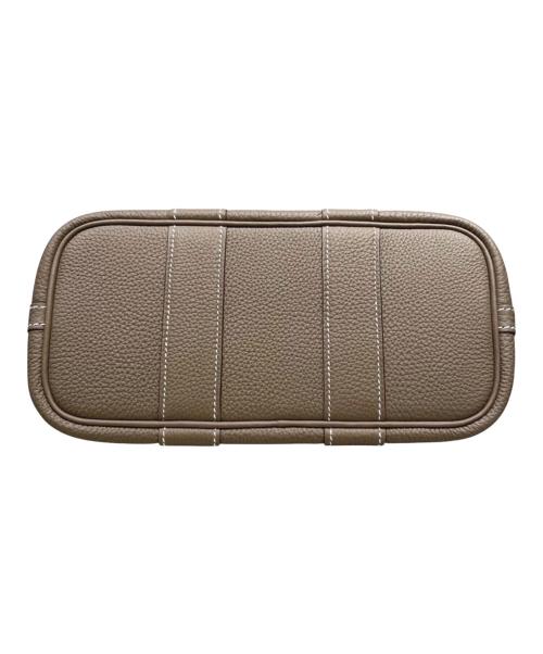 HERMES（エルメス）HERMES (エルメス) Neo Garden/ネオガーデンパーティ 23/シルバー金具/トゴ/エトゥープ エトゥープ×シルバー金具 サイズ:23の古着・服飾アイテム