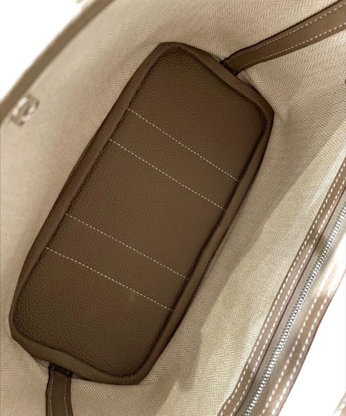 HERMES（エルメス）HERMES (エルメス) Neo Garden/ネオガーデンパーティ 23/シルバー金具/トゴ/エトゥープ エトゥープ×シルバー金具 サイズ:23の古着・服飾アイテム