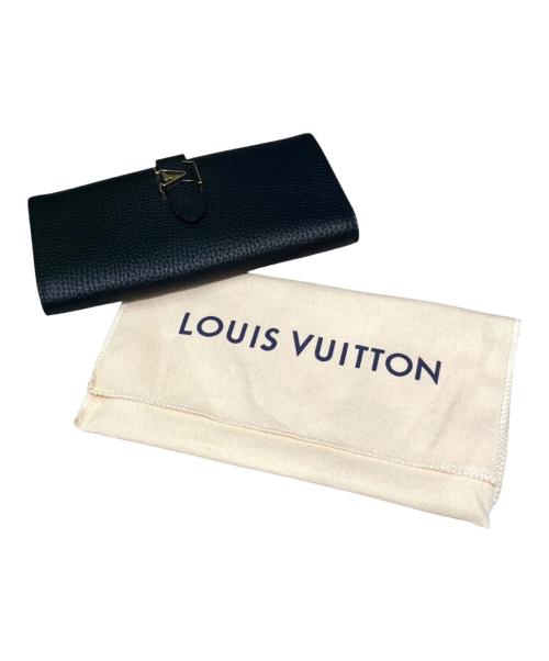 LOUIS VUITTON（ルイ ヴィトン）LOUIS VUITTON (ルイ ヴィトン) LVヴェルティカルウォレット/カプシーヌ/M81330 ブラックの古着・服飾アイテム