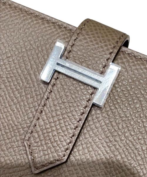 HERMES（エルメス）HERMES (エルメス) 長財布/ベアンスフレ/ヴォーエプソン エトゥープの古着・服飾アイテム