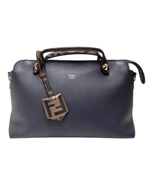 FENDI（フェンディ）FENDI (フェンディ) バイザウェイ ミディアム/2wayショルダーバッグ/ズッカ ネイビー×ブラウン サイズ:ミディアムの古着・服飾アイテム