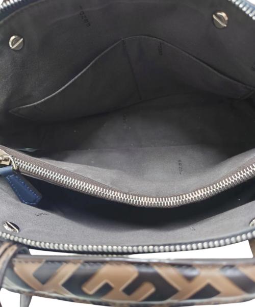 FENDI（フェンディ）FENDI (フェンディ) バイザウェイ ミディアム/2wayショルダーバッグ/ズッカ ネイビー×ブラウン サイズ:ミディアムの古着・服飾アイテム