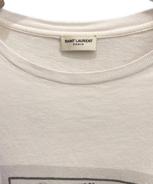 Saint Laurent Paris（サンローランパリ）Saint Laurent Paris (サンローランパリ) プリントTシャツ ホワイト サイズ:Sの古着・服飾アイテム
