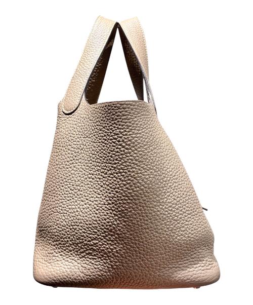 HERMES（エルメス）HERMES (エルメス) Picotin Lock PM ピコタンロック PM/トリヨンクレマンス/エトゥープ/T刻印：2015年製造/シルバー金具 エトゥープ サイズ:PMの古着・服飾アイテム