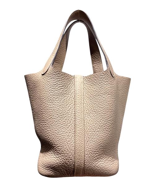 HERMES（エルメス）HERMES (エルメス) Picotin Lock PM ピコタンロック PM/トリヨンクレマンス/エトゥープ/T刻印：2015年製造/シルバー金具 エトゥープ サイズ:PMの古着・服飾アイテム