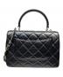 CHANEL (シャネル) トップハンドルフラップバッグ/トレンディCC/ブラック×ゴールド金具 ブラック×ゴールド金具：700000円