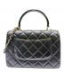 CHANEL (シャネル) トップハンドルフラップバッグ/トレンディCC/ブラック×ゴールド金具 ブラック×ゴールド金具：700000円