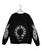 CHROME HEARTSクロムハーツ）の古着「Horseshoe Print Pullover Sweat Shirt」｜ブラック