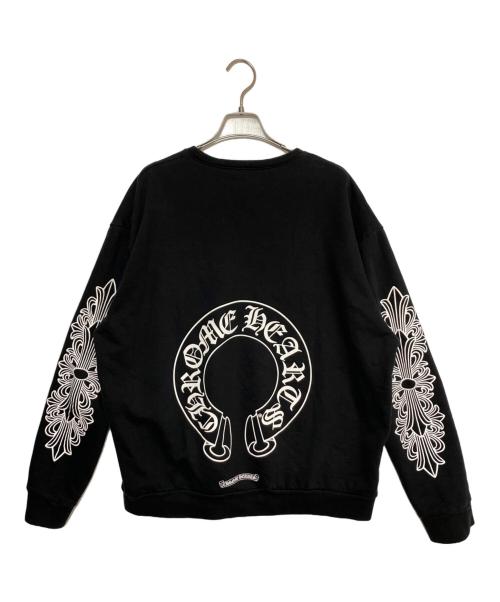 CHROME HEARTS（クロムハーツ）CHROME HEARTS (クロムハーツ) Horseshoe Print Pullover Sweat Shirt ブラック サイズ:Lの古着・服飾アイテム