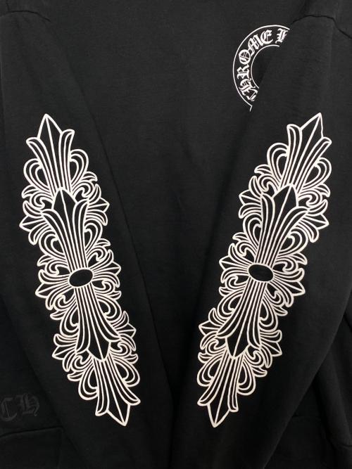 CHROME HEARTS（クロムハーツ）CHROME HEARTS (クロムハーツ) Horseshoe Print Pullover Sweat Shirt ブラック サイズ:Lの古着・服飾アイテム