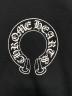 中古・古着 CHROME HEARTS (クロムハーツ) Horseshoe Print Pullover Sweat Shirt ブラック サイズ:L：180000円